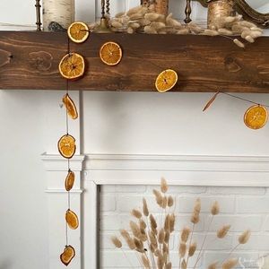 Handmade Dry Orange and Tassel Garland